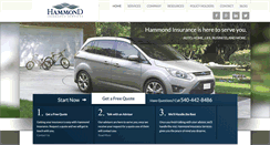 Desktop Screenshot of hammond-insurance.com